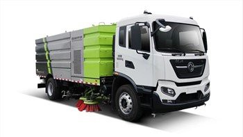 18 tonnás mosó-seprő teherautó